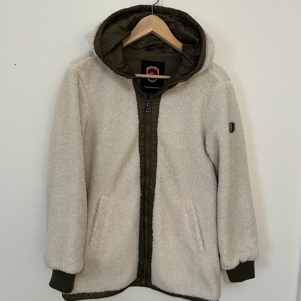 1 Madison Expedition Women's Coat Jacket, Off White size Small